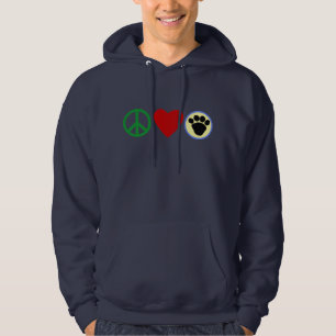 FriedensLiebe-Welpen-Tatzen-T-Shirts, Geschenke Hoodie