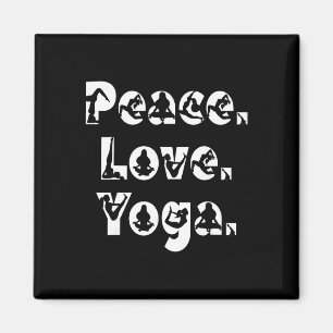 Friedensliebe Yoga Achtsamkeit Zen Meditation Yogi Magnet