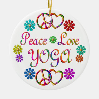 FRIEDENSLiebe-YOGA Keramikornament