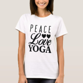 FriedensLiebe-Yoga-T-Shirt T-Shirt