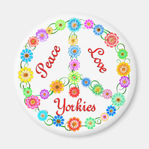 FriedensLiebe Yorkies Magnet