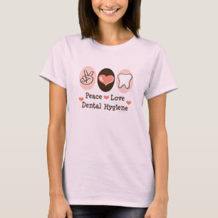 FriedensLiebe-zahnmedizinische Hygiene-Bio T-Shirt