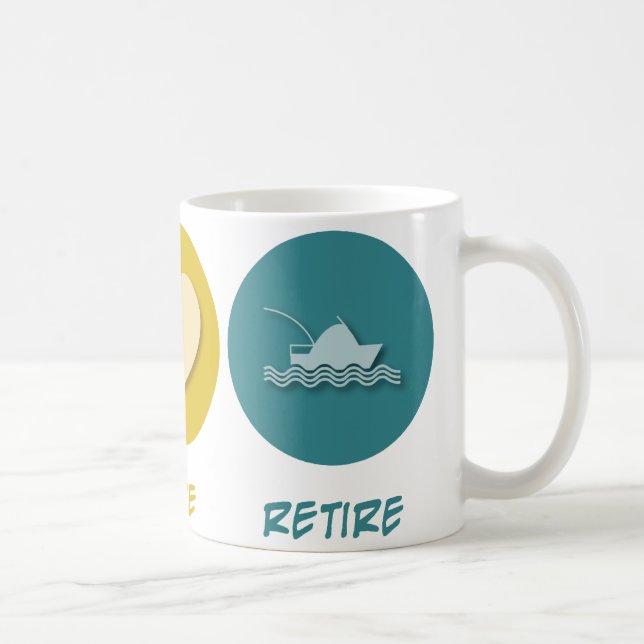 FriedensLiebe ziehen sich zurück Tasse (Rechts)