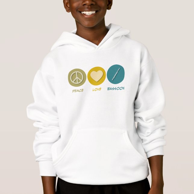 FriedensLiebeBassoon Hoodie (Vorderseite)