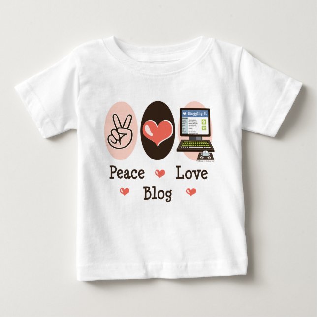 FriedensLiebeblog-Baby-langes Hülsen-T-Shirt Baby T-shirt (Vorderseite)