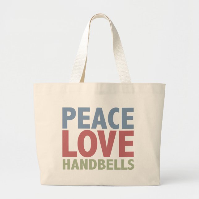 FriedensLiebeHandbells Jumbo Stoffbeutel (Vorne)