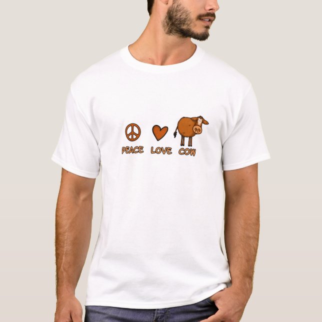 FriedensLiebekuh T-Shirt (Vorderseite)