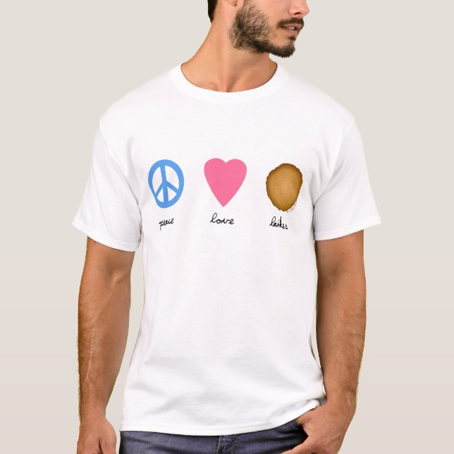 FriedensLiebeLatkes T-Shirt (Vorderseite)