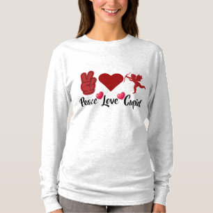 Friedensliebes Cupido - Süßer Valentinstags Engel T-Shirt
