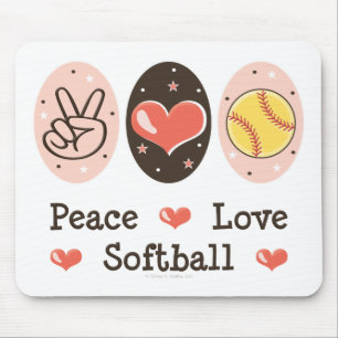 FriedensLiebeSoftball Mousepad