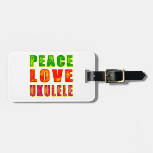 FriedensLiebeUkulele Gepäckanhänger