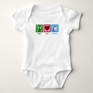 FriedensLiebeUnicorns Baby Strampler