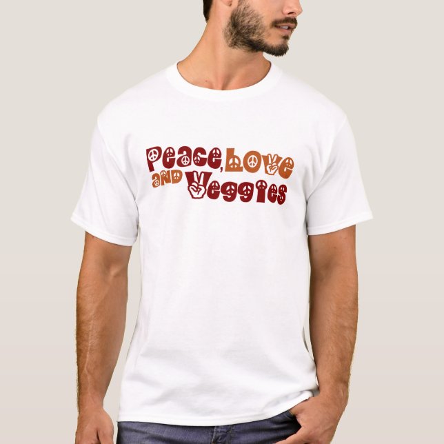 FriedensLiebeVeggies T-Shirt (Vorderseite)