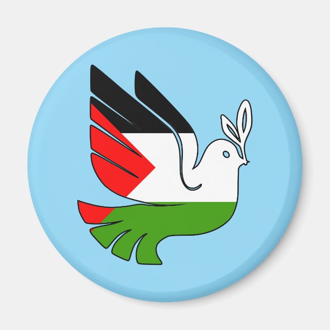 Friedensmagnet für Palästina Magnet (Vorne)