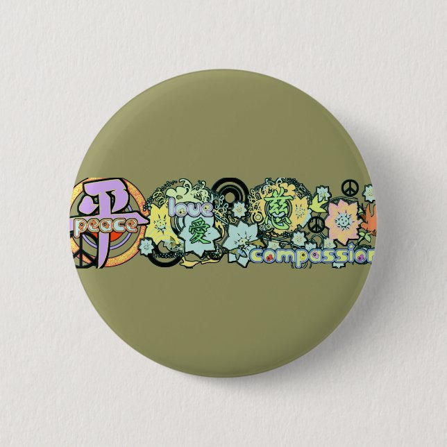 Friedensmitfühlung Button (Vorderseite)