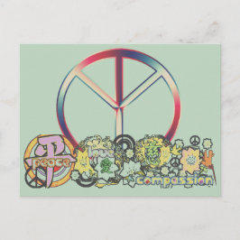 Friedensmitfühlung Postkarte