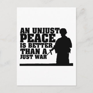 Friedensnicht Krieg Postkarte