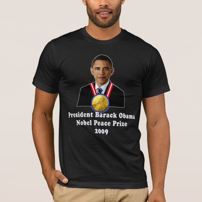 Friedensnobelpreis-Sieger 2009 Präsidenten-Obama T-Shirt (Vorderseite)