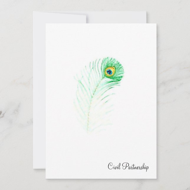 Friedensnobelpreis - Zivile Partnerschaft Einladung (Vorderseite)