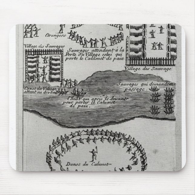 Friedenspfeifetanz des Irokesen Mousepad (Vorne)