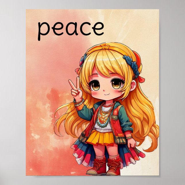 Friedensplakat Poster (Vorne)