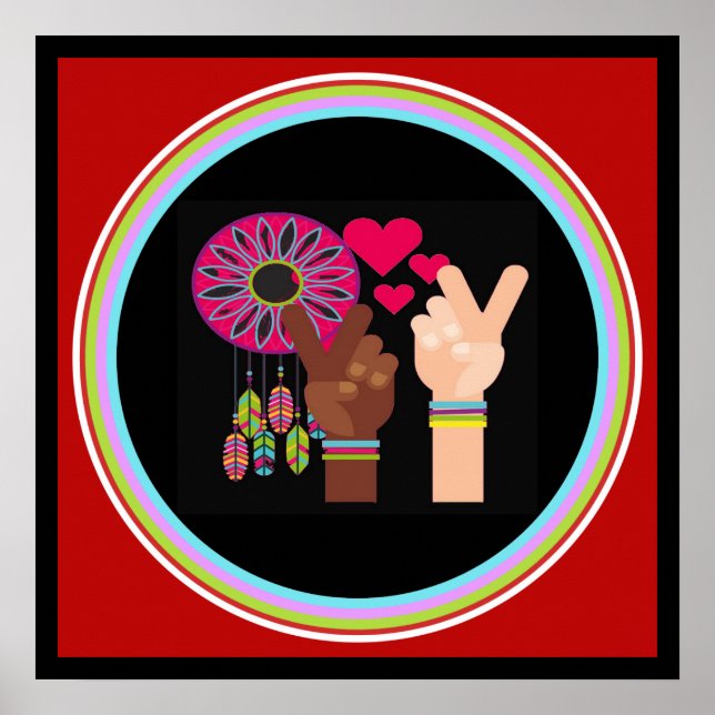 Friedensposter Poster (Vorne)