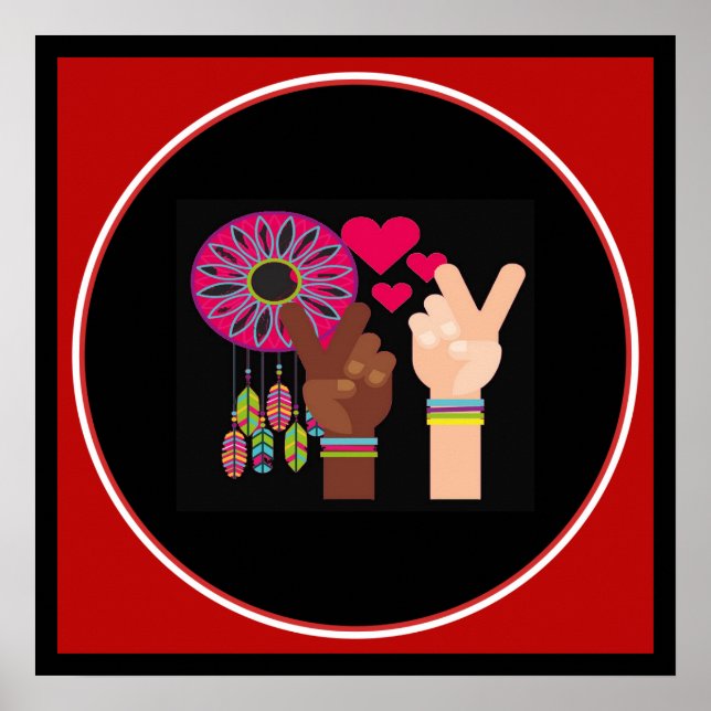 Friedensposter Poster (Vorne)