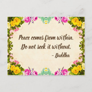 Friedenspostkarte - Buddha-Kontingent Postkarte