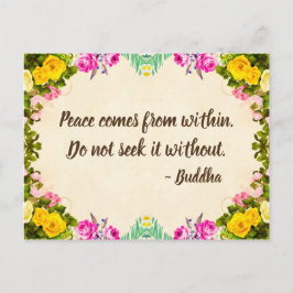 Friedenspostkarte - Buddha-Kontingent Postkarte