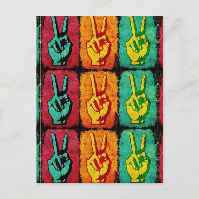 Friedenspostkarte Postkarte (Vorderseite)