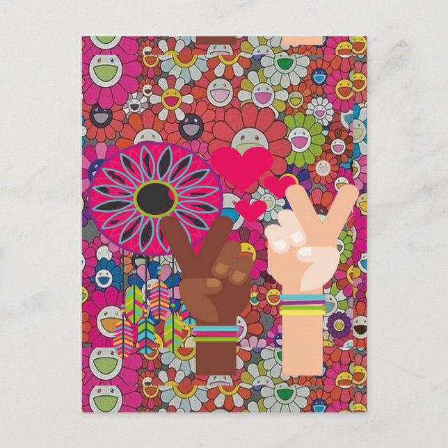 Friedenspostkarte Postkarte (Vorderseite)