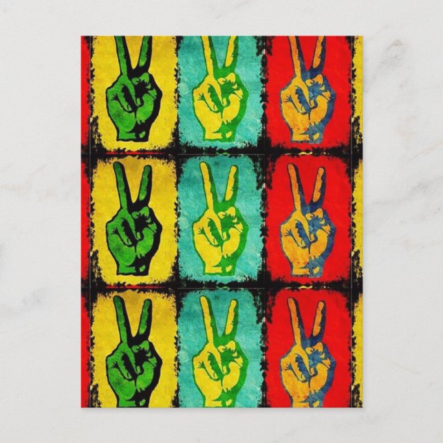 Friedenspostkarte Postkarte (Vorderseite)