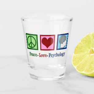 Friedenspsychologie der Liebe Schnapsglas
