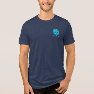 Friedensschild Pickleball Herren T - Shirt Tri-Ble