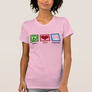 Friedenssicherung Liebe Cupcakes Niedlich Cupcake T-Shirt