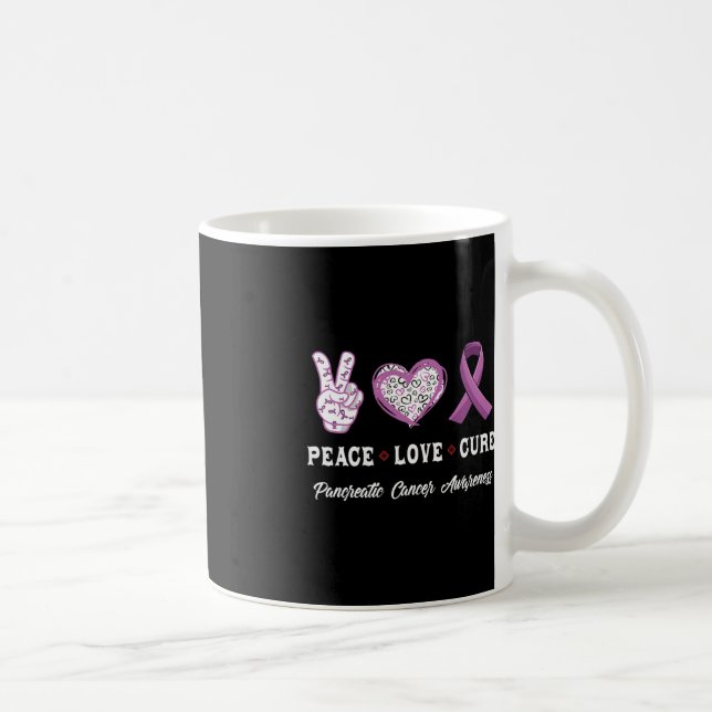 Friedenssicherung Liebe heilen Bauchspeicheldrüsen Kaffeetasse (Rechts)