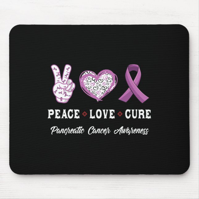 Friedenssicherung Liebe heilen Bauchspeicheldrüsen Mousepad (Vorne)