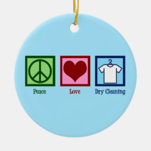 Friedenssicherung Liebe Trockenreinigung Keramik Ornament