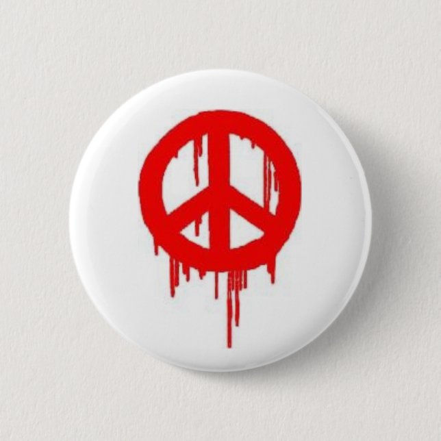 FriedensSPraypaint Knopf Button (Vorderseite)