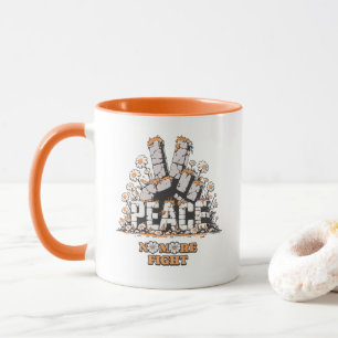 Friedensstein-Blumen-Vintage-Inspirationszitat Tasse
