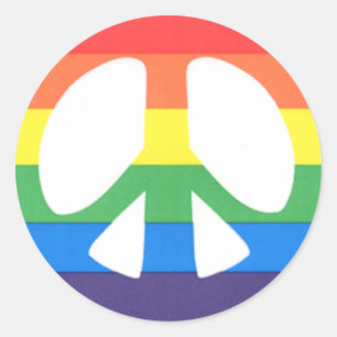 Friedenssticker :) runder aufkleber