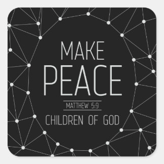 Friedensstifter Quadratischer Aufkleber