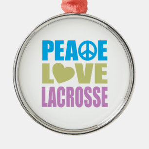 Friedensstiftung Lacrosse Silbernes Ornament
