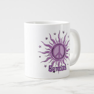 Friedenssun-Zwillinge Jumbo-Tasse