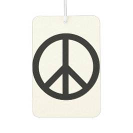 Friedenssymbol Anti-Krieg Schwarz-weißes einfaches Autolufterfrischer