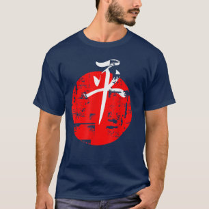 Friedenssymbol beschädigt Alter Worn Look Oriental T-Shirt
