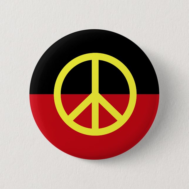 Friedenssymbol Button (Vorderseite)