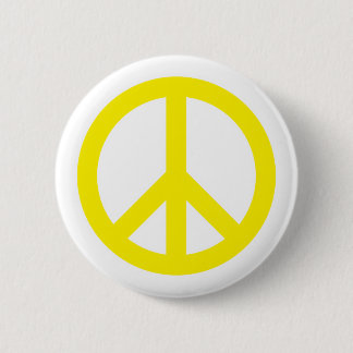 Friedenssymbol - Gelb Button