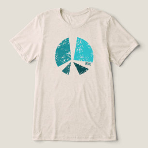 Friedenssymbol Grafik T-Shirt – Ästhetische Street Tri-Blend Shirt