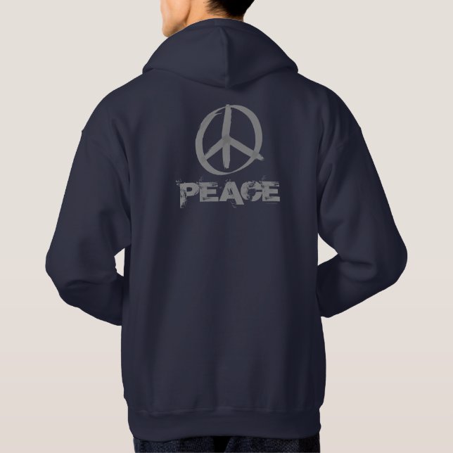 Friedenssymbol Hoodie (Rückseite)